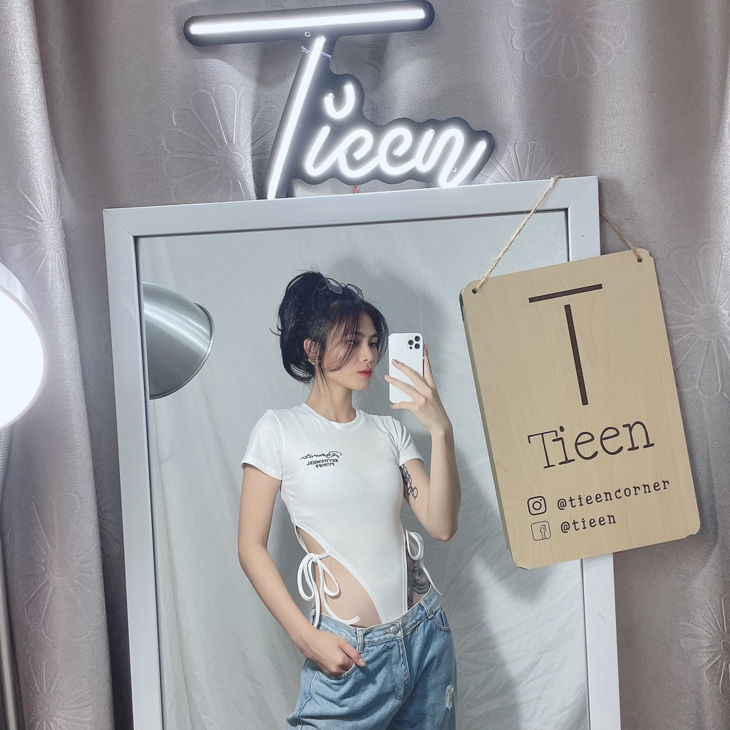 Bodysuit tay ngắn form basic tôn dáng