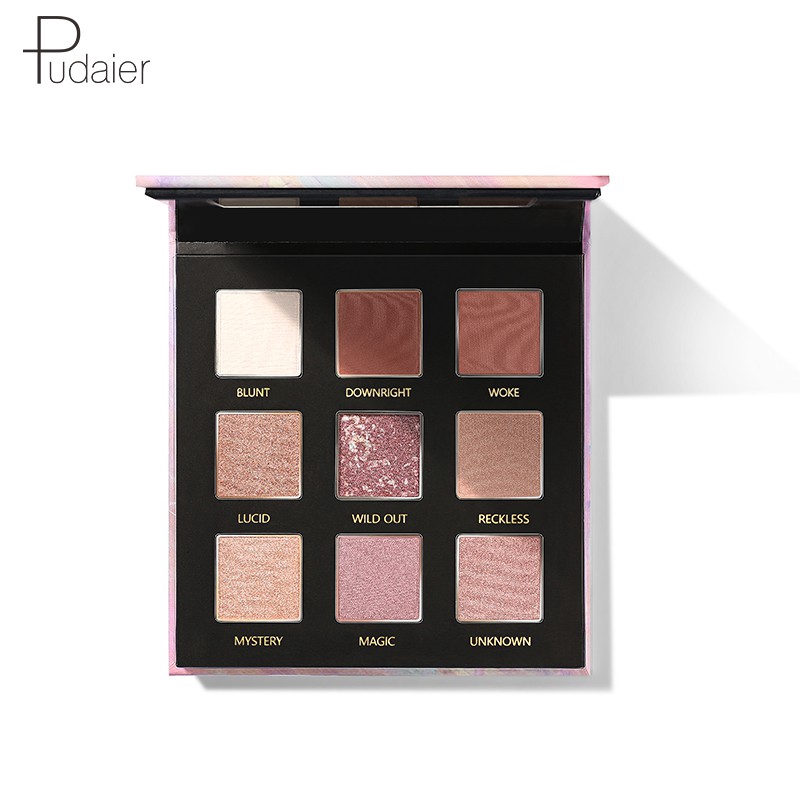 Bảng phấn trang điểm mắt PUDAIER 9 màu chống nước lâu trôi 120g