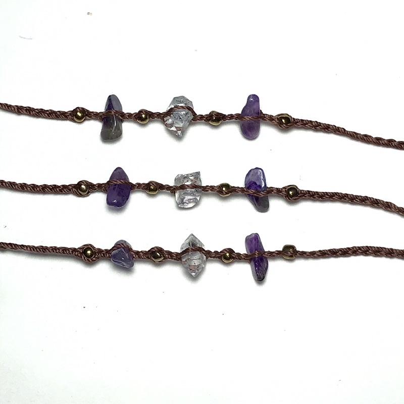 vòng cổ Herkimer,(đọc nội dung) ,đá thanh tẩy,đá thiên nhiên, handmade,chocker