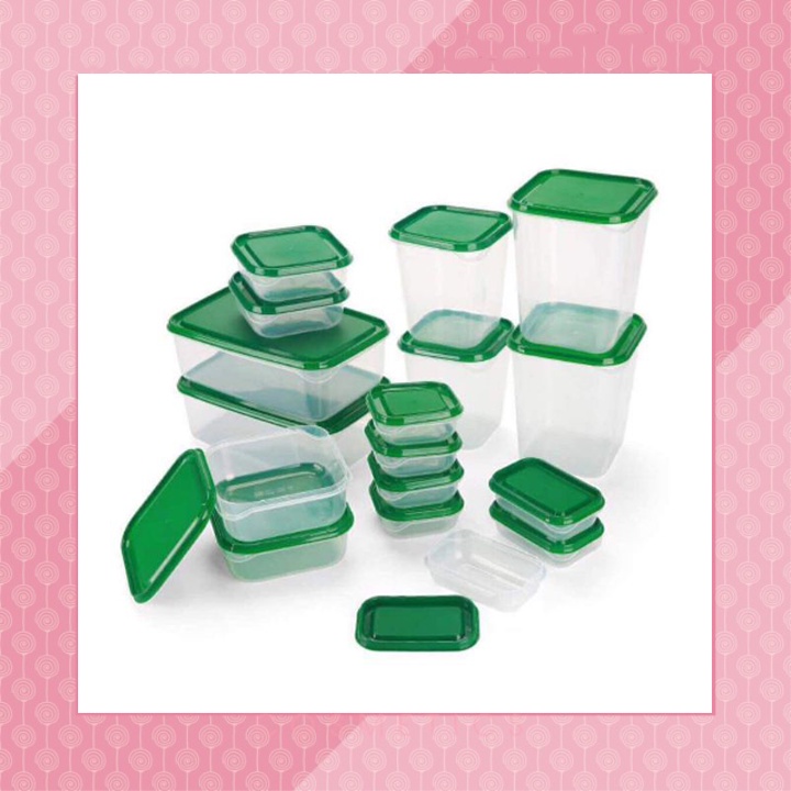 Sét 17 hộp nhựa cao cấp đựng thực phẩm bảo quản tủ lạnh