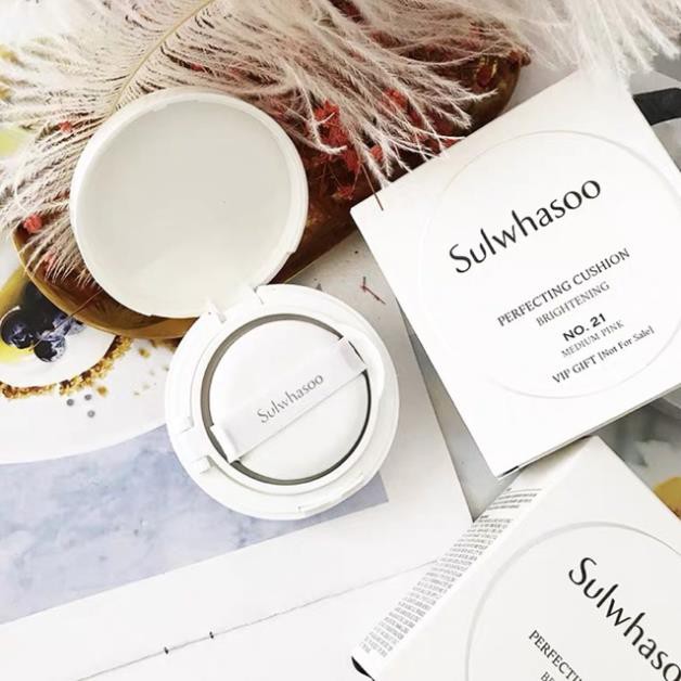 Cushion Phấn nước trang điểm Sulwhasoo Perfecting Brightening N.21 Medium Pink 5g | BigBuy360 - bigbuy360.vn