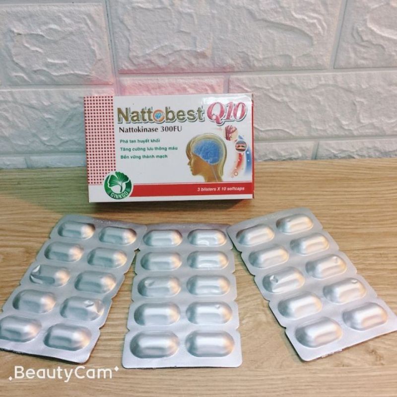 Viên uống Natto best Q10 hỗ trợ giảm các triệu chứng đau đầu, ù tai, phòng ngừa tai biến mạch máu não.