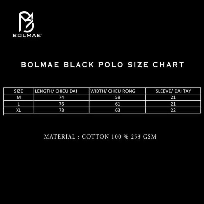 BOLMAE BLACK POLO - Áo thun có cổ form rộng unisex