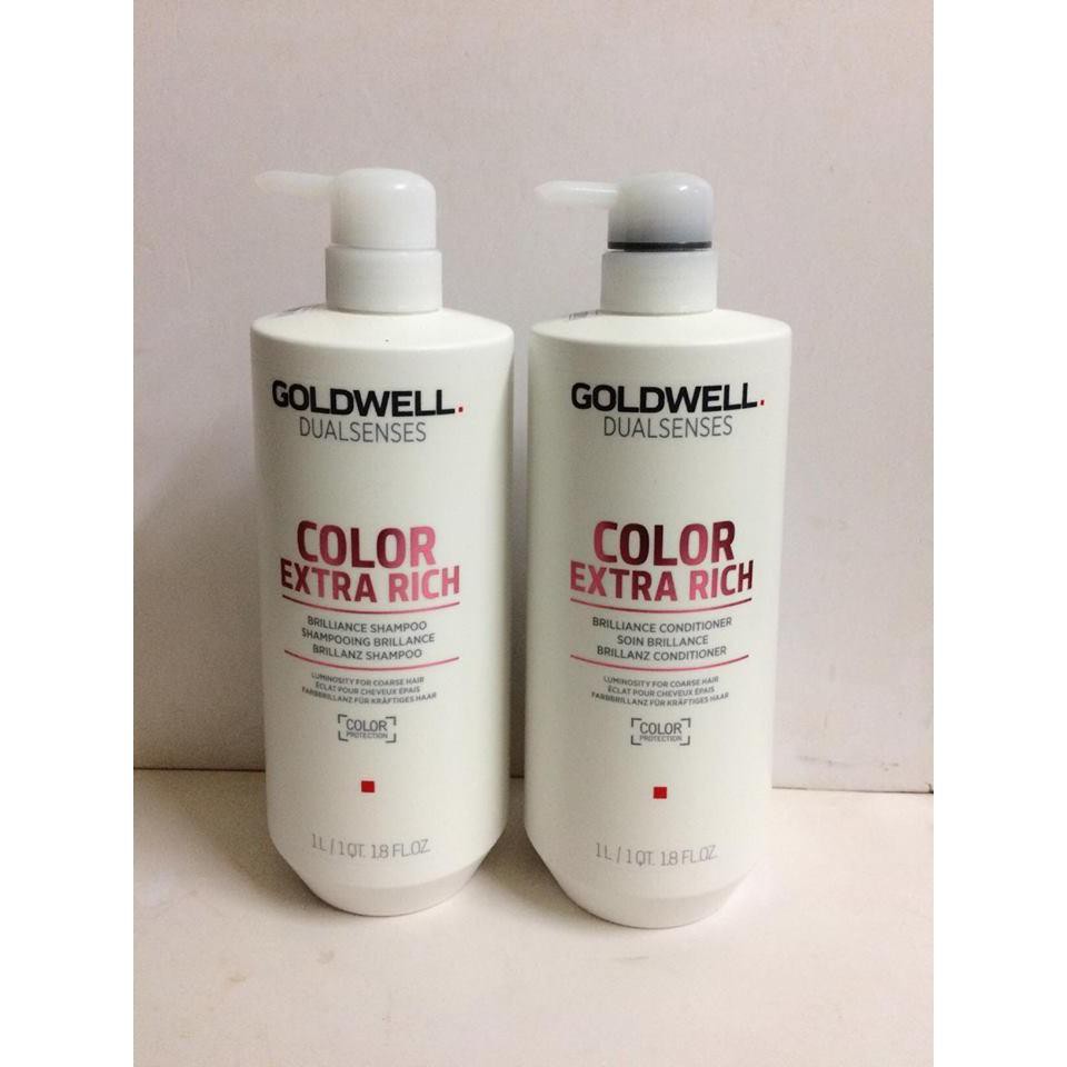 LẺ DẦU GỘI HOẶC DẦU XẢ SIÊU DƯỠNG MÀU GOLDWELL COLOR EXTRA RICH 1000ML