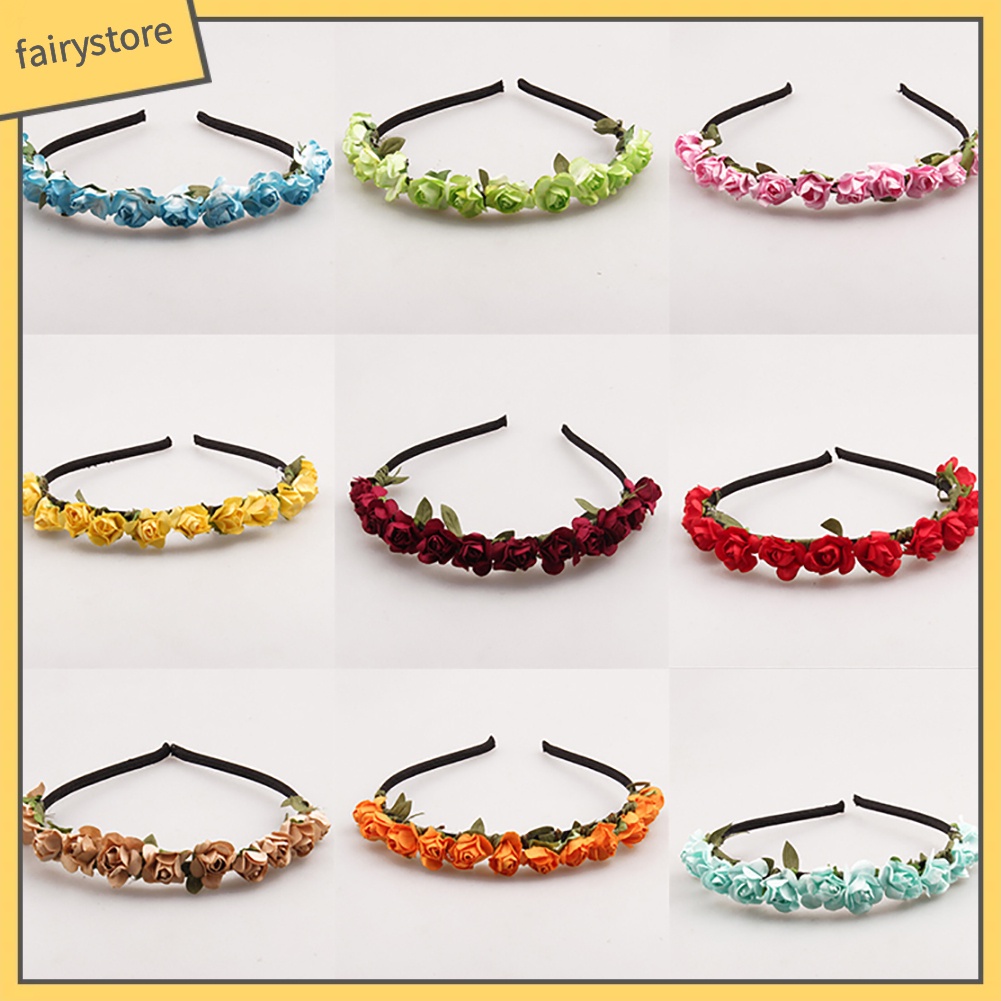 Vòng Hoa Đeo Đầu Thời Trang Boho Cho Nữ