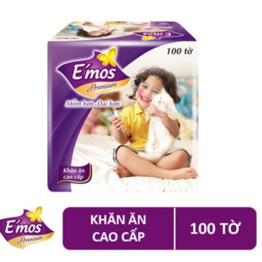 Giấy Ăn Émos Bịch 100 Tờ