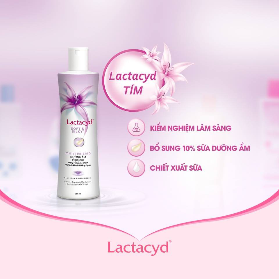 Dung Dịch Vệ Sinh Lactacyd Soft &amp; Silky 250ml