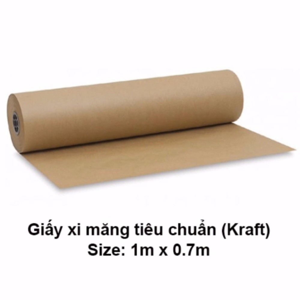 GIẤY XI MĂNG (GIẤY DẦU) CHỐNG THẤM KRAF KHỔ RỘNG 1M ĐÓNG GÓI HÀNG HOÁ (chọn 5M-10M-20M)