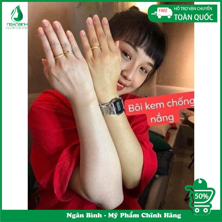 Kem Chống Nắng Siêu Nhẹ.Kem Chống Nắng Nâng Tông Da.Kem Chống nắng dưỡng da trắng mịn,bảo vệ khỏi tia UV PA+++ dưỡng ẩm