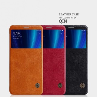 Bao Da Xiaomi Mi 6X Hiệu Nillkin Qin Chính Hãng