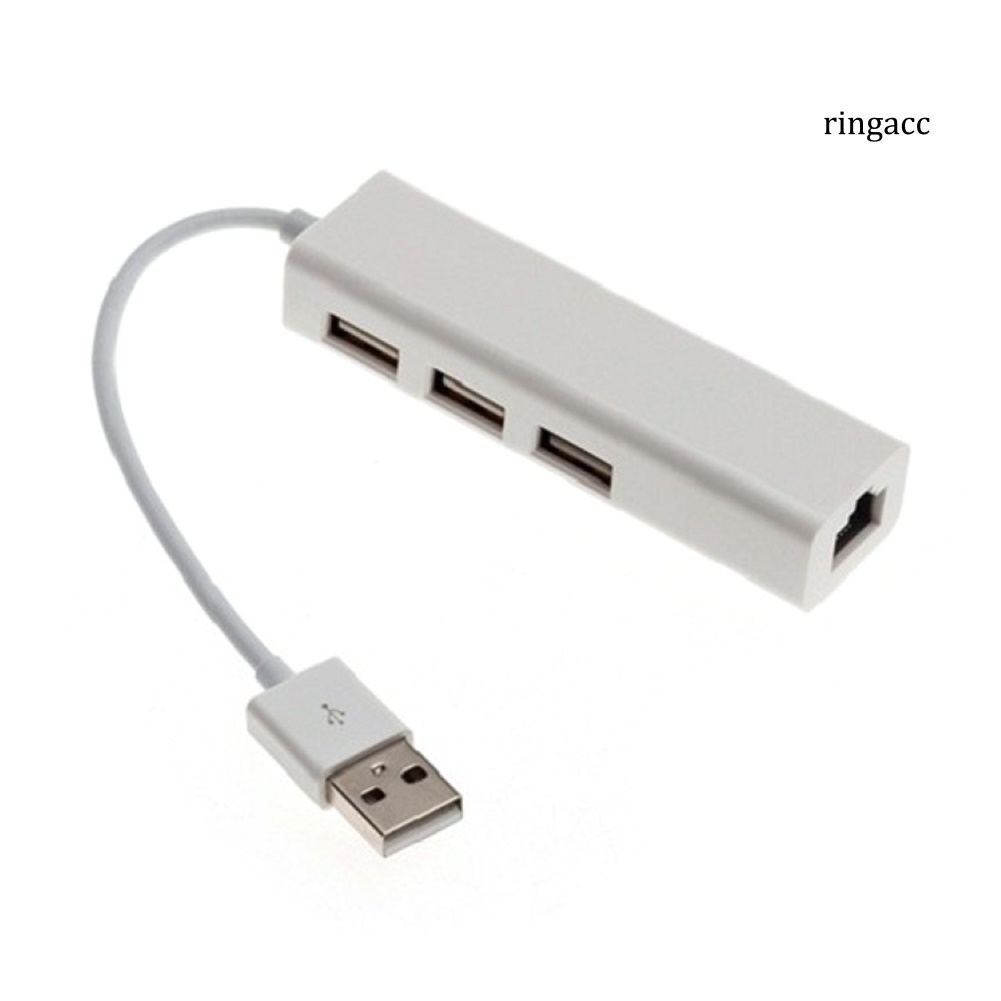 Bộ Chia 3 Cổng Usb 2.0 Rj45 Lan Cho Mac Ios Android