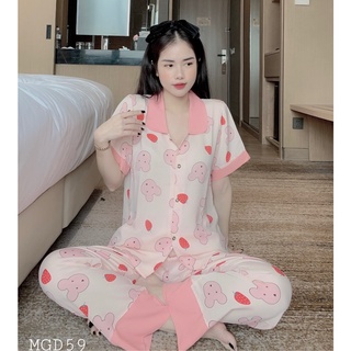 Pijama Nữ Lụa Cao Cấp Chất Vải Mềm Siêu Thoáng Mát