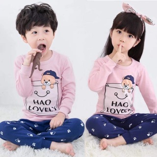 Bộ ngủ thu đông cho bé