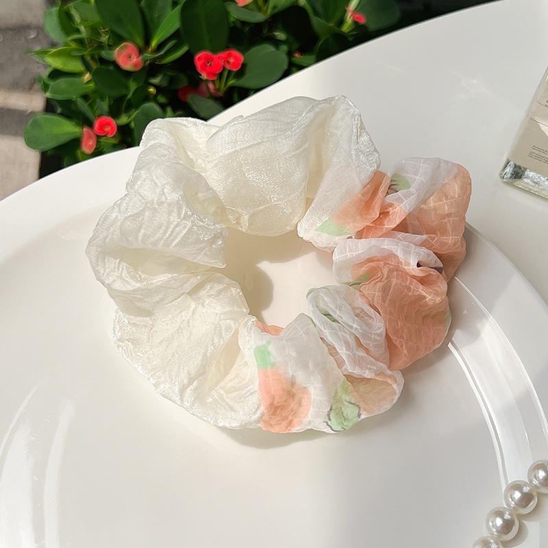 Dây Buộc Tóc Phối Lưới Nhiều Màu Sắc Thời Trang Cho Nữ