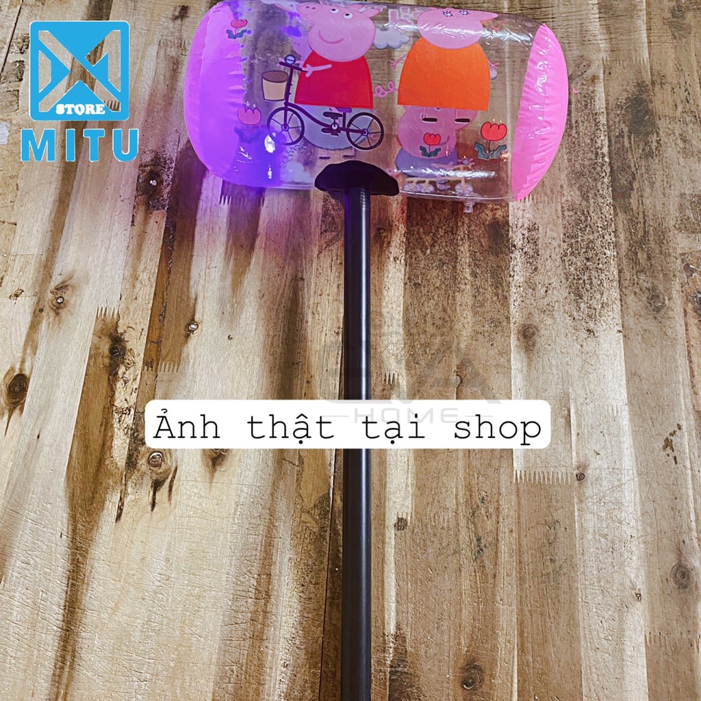 Đồ Chơi Bơm Hơi / Đồ Chơi Búa Tạ Hoạt Hình Đèn Phát Sáng Cán Tay Cầm Nhựa Lớn 70 Cm Vui Nhộn Sáng Tạoo