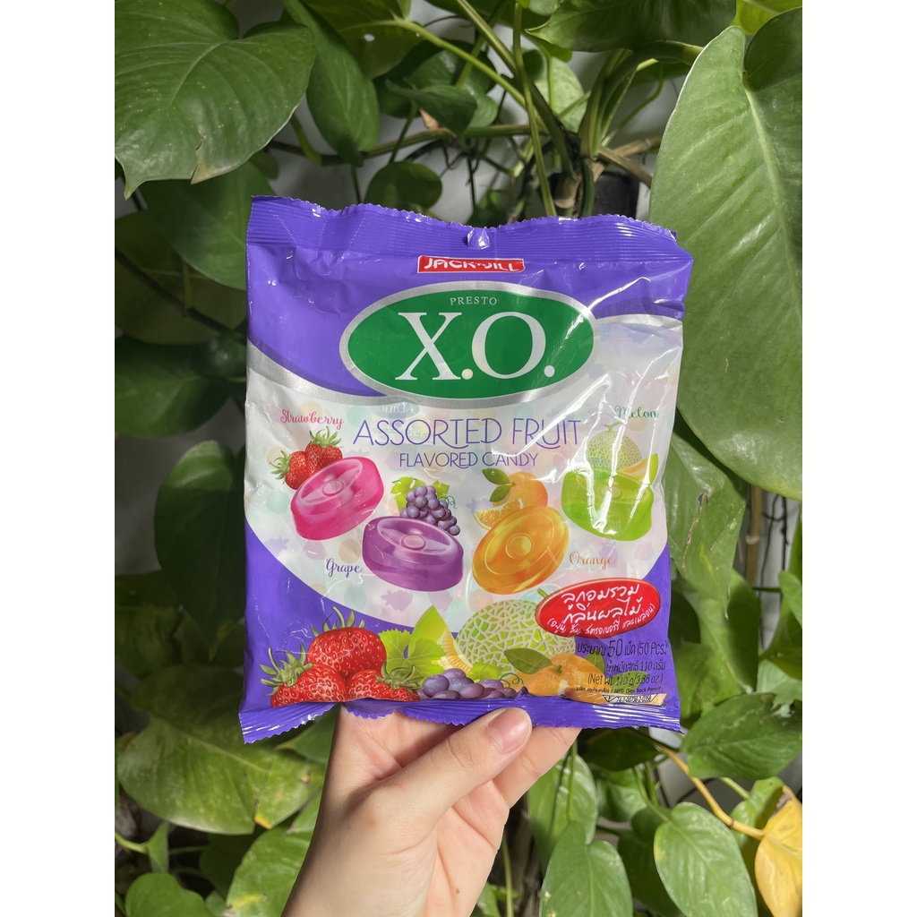 Kẹo Trái Cây XO Thái Lan Assorted Fruit Flavored Candy (Gói 110g)