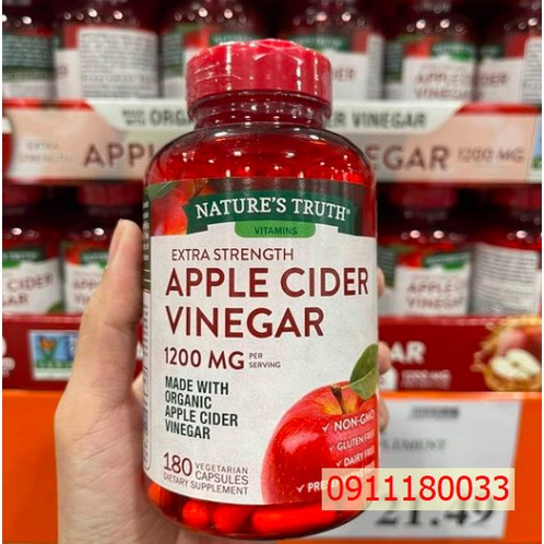 Kẹo dẻo giấm táo Apple Cinder Vinegar của Mỹ- Giúp giảm cân, đẹp da, detox