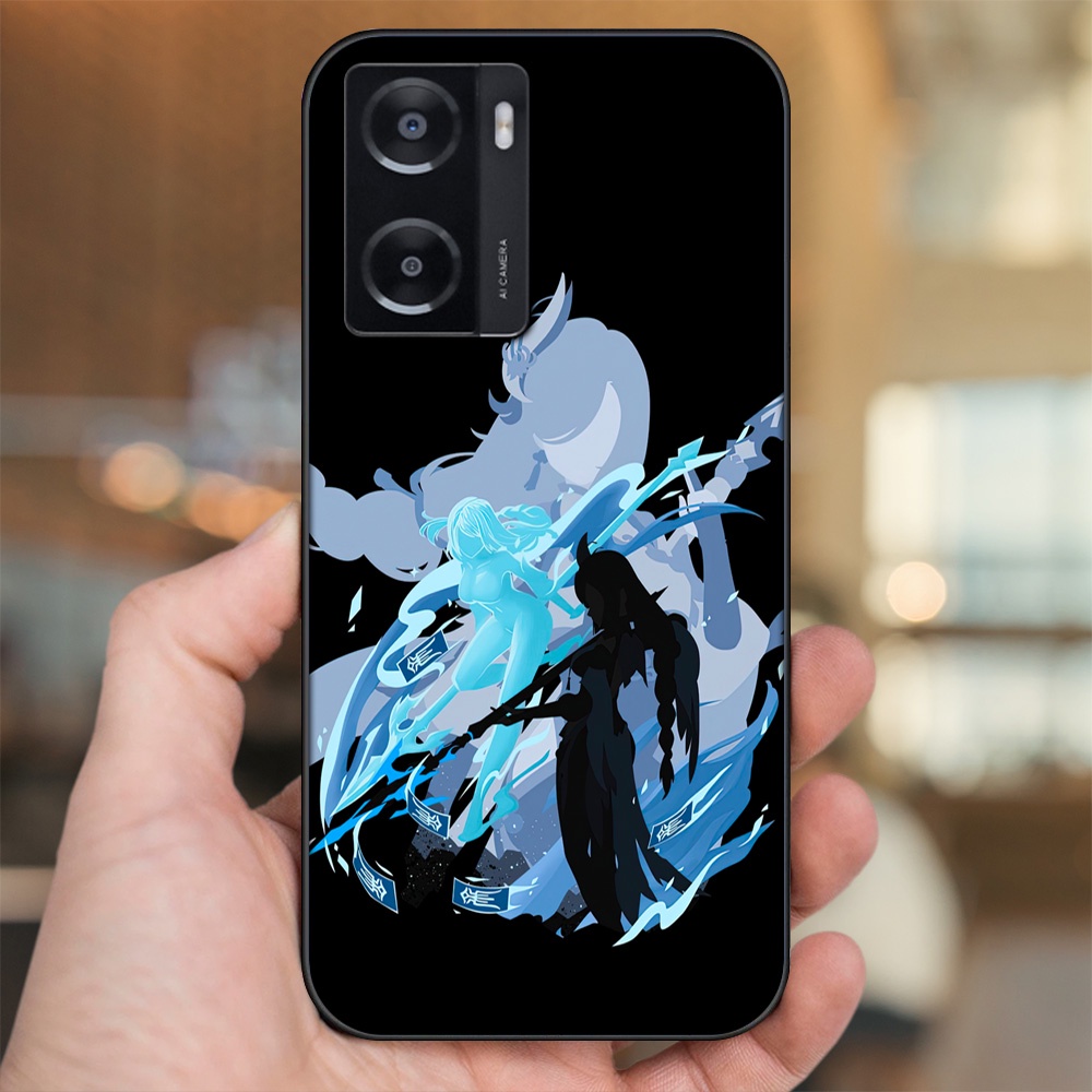 Ốp lưng Oppo A57 4G viền đen in hình Shenhe Genshin Impact