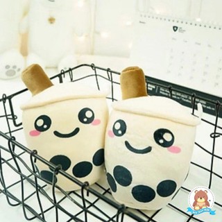 Gấu bông gối ôm bình trà sữa nhồi bông chất liệu vải nhung Hàn Quốc size nhỏ