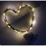 Đèn led đom đóm trang trí 1m màu trắng vàng 3 chế độ nháy