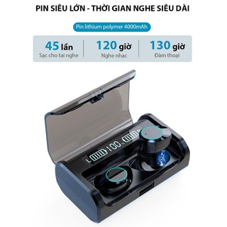 Tai nghe nhét tai không dây bluetooth 5.0 9d g06-tw kiêm pin dự phòng 4000mah