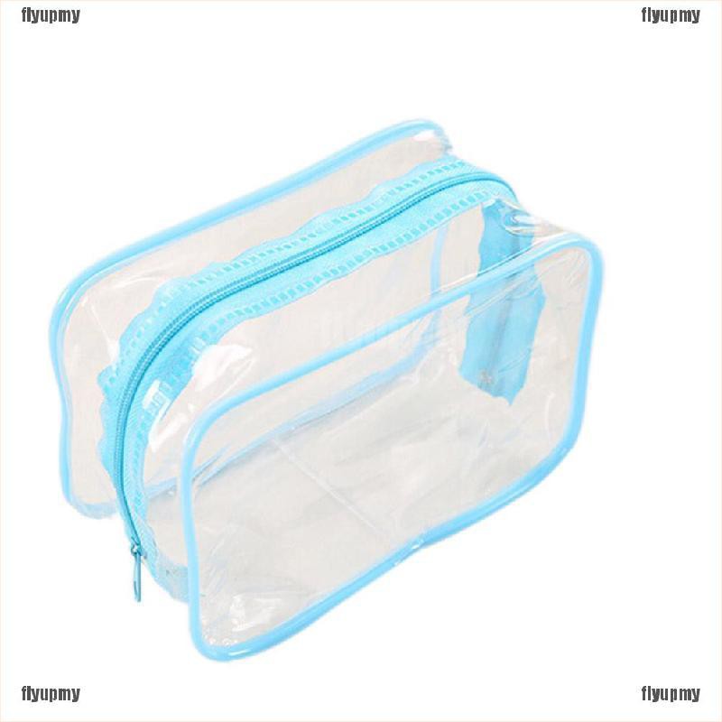Túi Nhựa PVC Trong Suốt Có Khóa Kéo Đựng Mỹ Phẩm Du Lịch