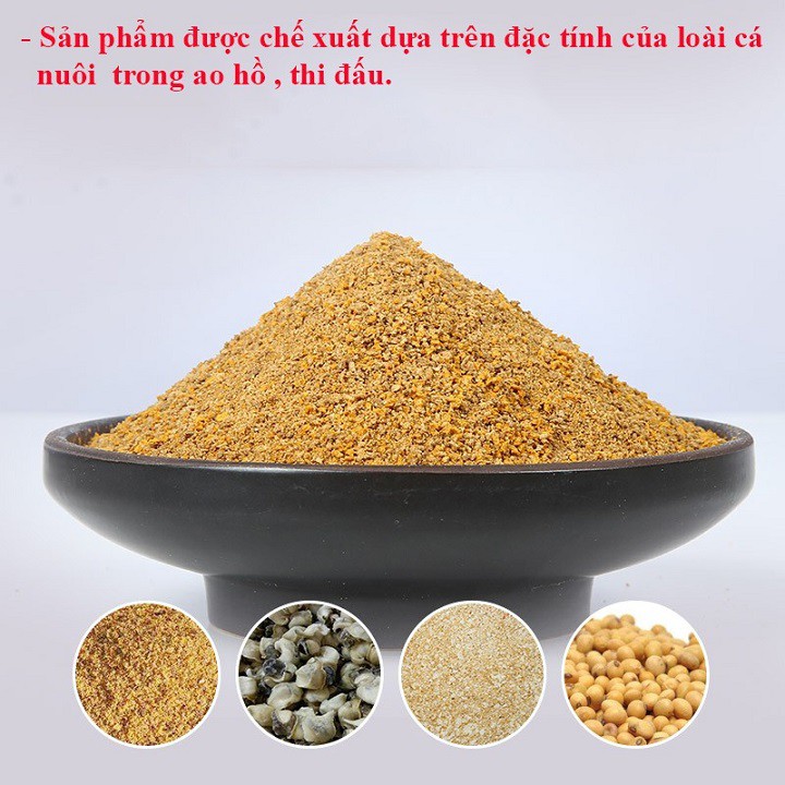 Mồi Câu Cá Chép Vàng khối lượng 1000g siêu nhạy HUA-12