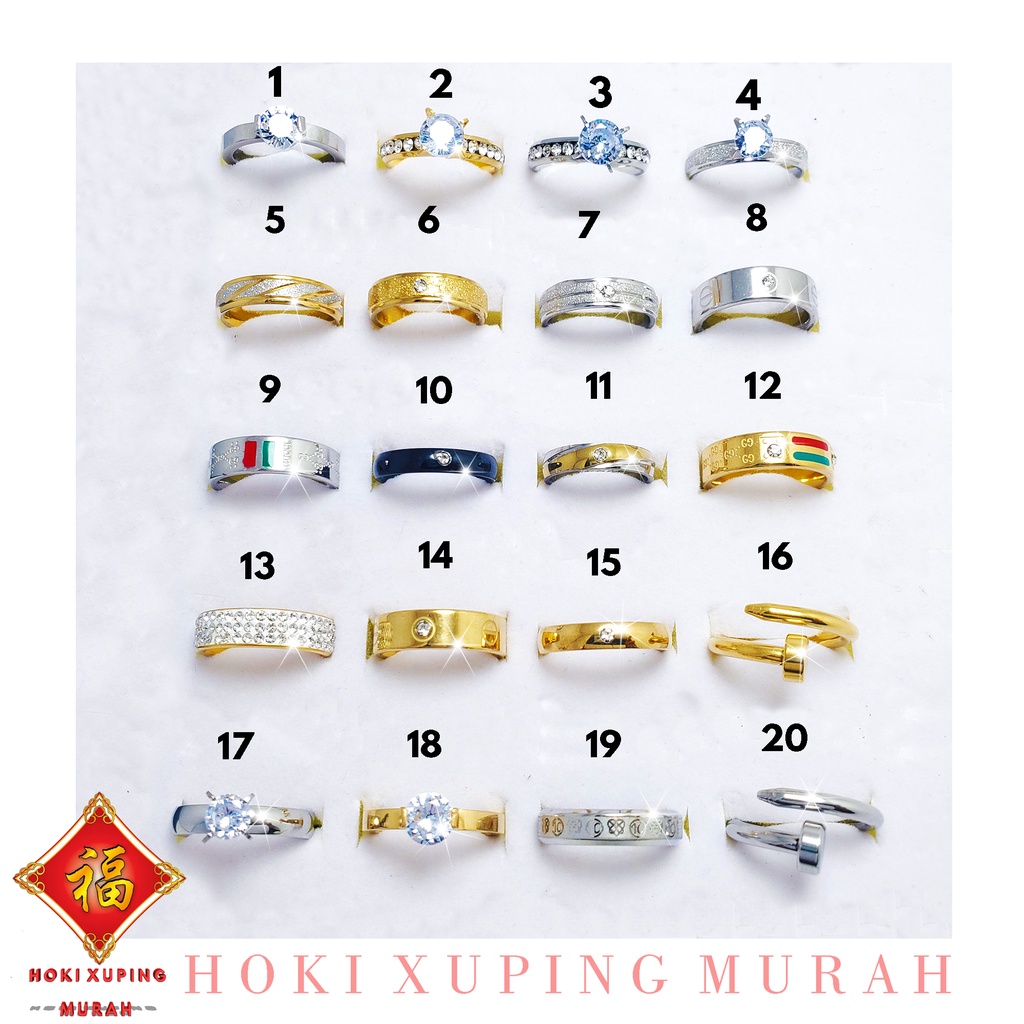 Nhẫn Thép Titan Mạ Vàng / Bạc Chống Thấm Nước Không Gỉ Bền Bỉ Dành Cho Nam Và Nữ