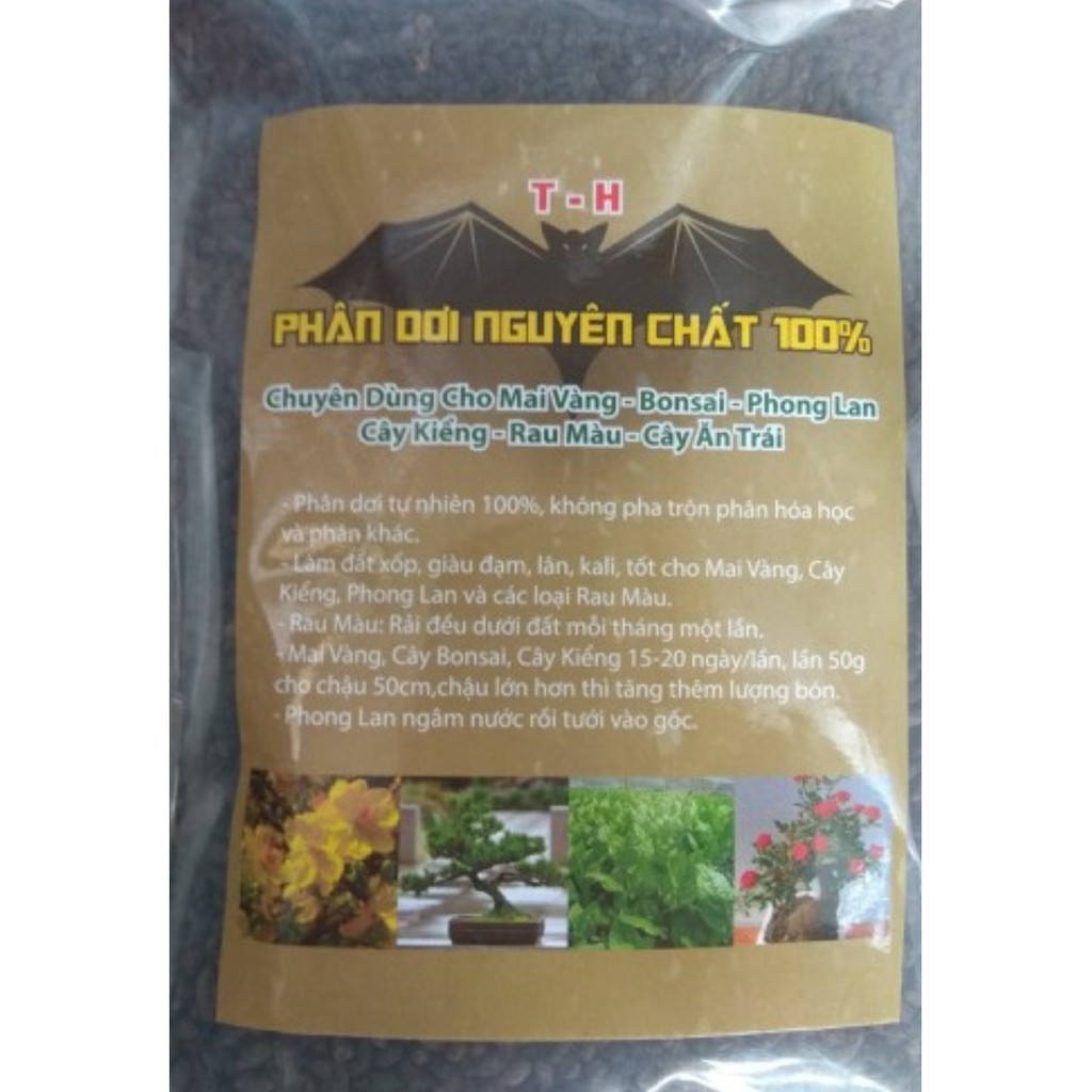 PHÂN DÊ NGUYÊN CHẤT ĐÃ QUA XỬ LÝ TRICHODERMA - GÓI 1 KG  DÙNG CHO HOA LAN - CÂY CẢNH - HOA HỒNG - CÂY ĂN TRÁI  Phân đã q