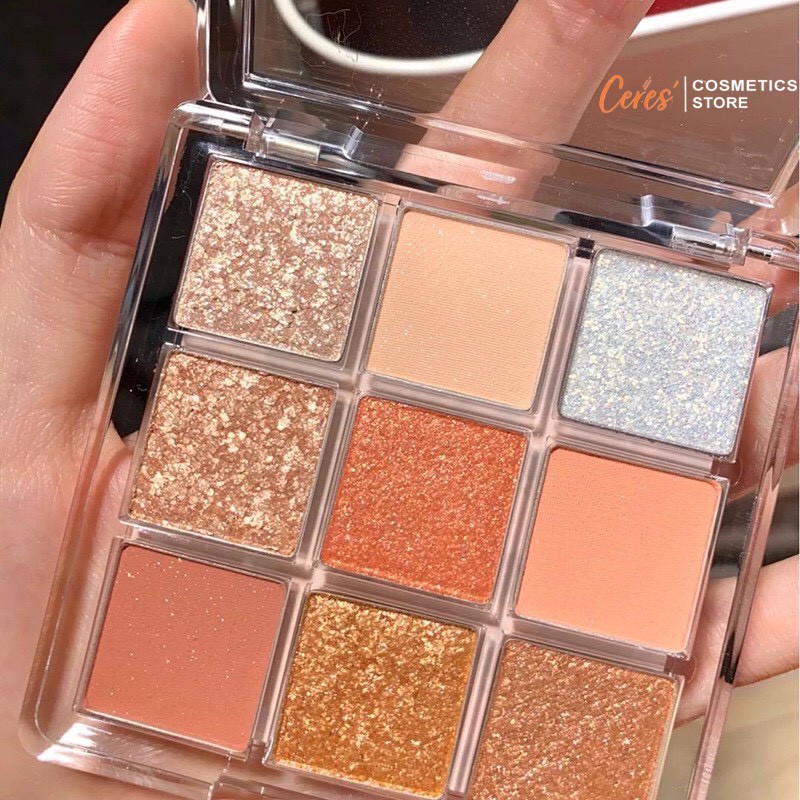 Phấn Mắt Dikalu 💕𝑭𝒓𝒆𝒆𝒔𝒉𝒊𝒑💕 Bảng Mắt Nhũ Coco Venus 9 Ô Vuông Màu Nhũ | BigBuy360 - bigbuy360.vn