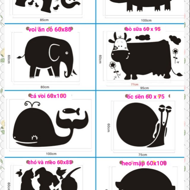 DECAL BẢNG ĐEN DÁN TƯỜNG