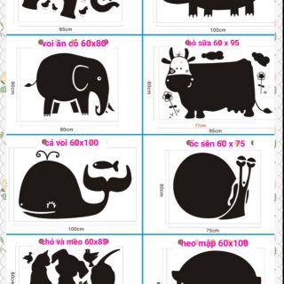 DECAL BẢNG ĐEN DÁN TƯỜNG