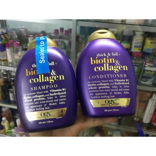 ( Chuẩn bill mỹ) GỘI ( HOẶC XẢ)  BIOTIN & COLLAGEN TÍM 385ML