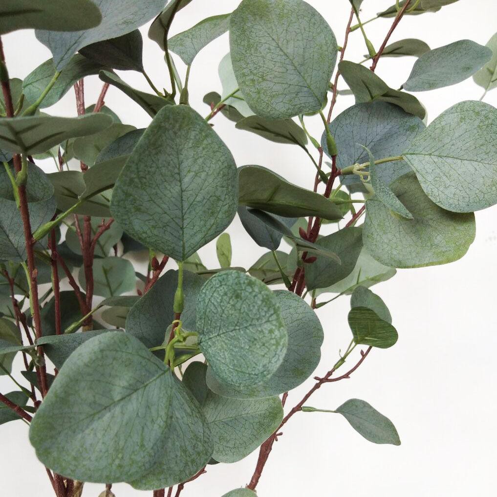 Cây giả, Cây bạch đàn giả, lá táo, lá bạc  - Cây giả decor trang trí nhà cửa nội thất phòng khách phòng ngủ
