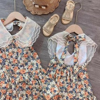 Oder Váy hoa cổ kính cho bé gái