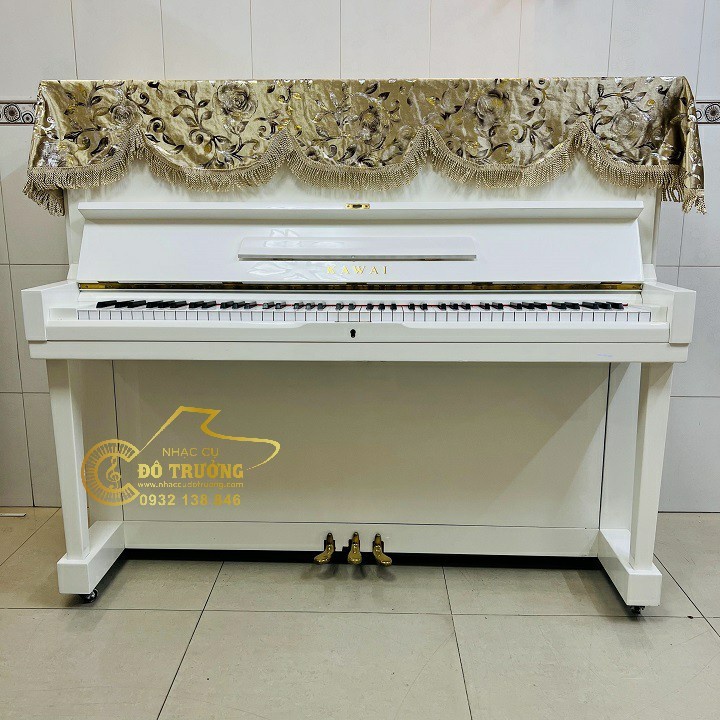 Khăn phủ đàn Piano mẫu hoa hồng vàng đồng