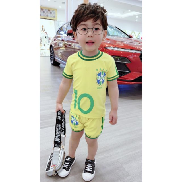 Bộ hè bóng đá M54 🇧🇴 Bộ cộc tay cho bé 🇧🇴 Quần áo trẻ em cotton