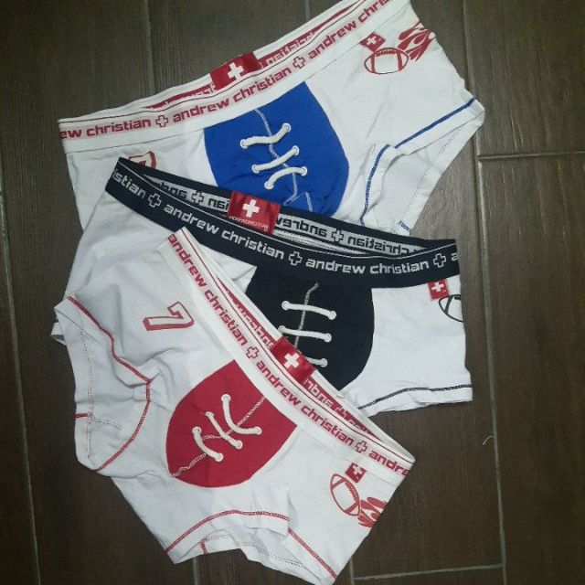 Quần boxer Andew trắng phối màu