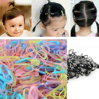 ♥jdzzstore♥ Candy Color Kids Elastic Hair Rope Ponytail band ties girls hair accessories