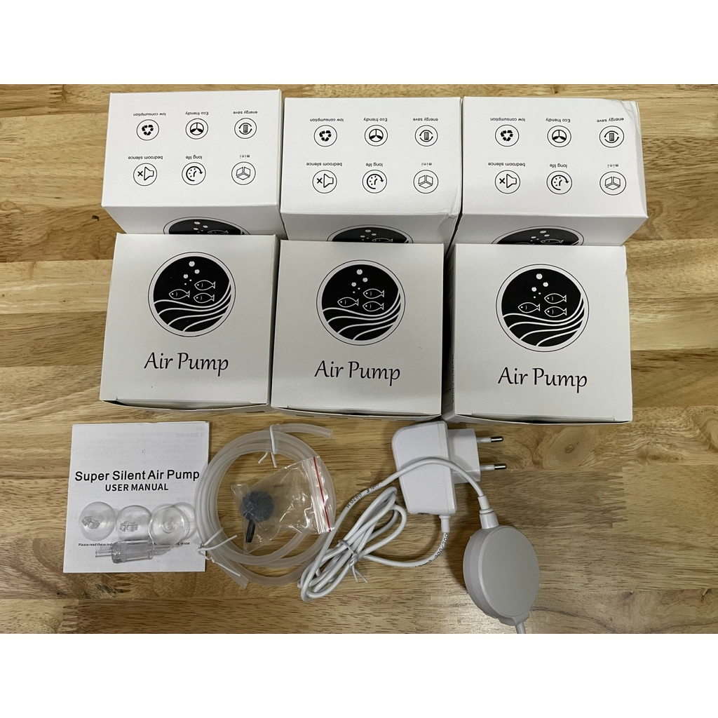 Máy bơm khí oxi mini siêu êm không gây tiếng ồn- dành cho bể cá xịn xò