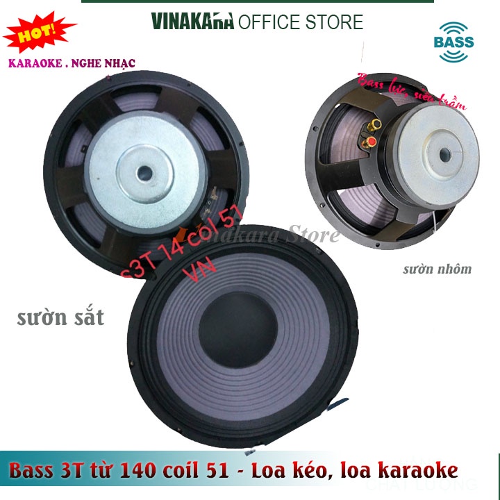 Củ loa bass 30cm, 3 tấc từ 140 coil 51 chất lượng, lắp ráp loa - 1 cái
