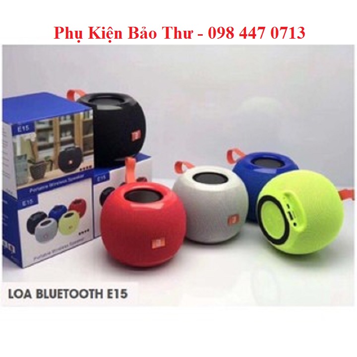 Loa Bluetooth Quả Táo E15.Vỏ Chống Thấm,Âm Thanh Trung Thực.Cực Hay,Bass Sâu - Hàng Bảo Hành