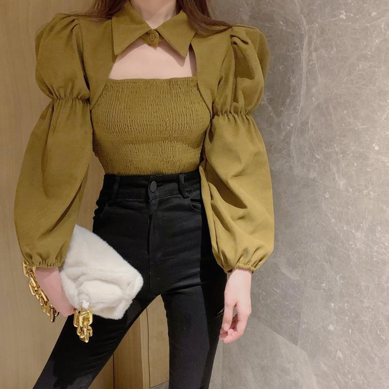 Áo Croptop Dài Tay Thời Trang Mùa Thu Dành Cho Nữ