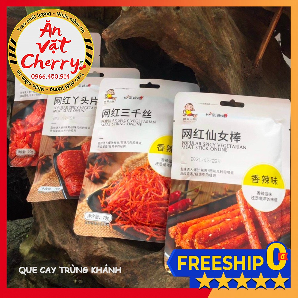 [Sale rẻ] Tổng hợp QUE CAY DONG DONG - GÂN ĐẬU CAY các loại - Đồ ăn vặt nội địa [Ăn Vặt Cherry] | BigBuy360 - bigbuy360.vn