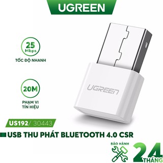 Thiết bị USB thu Bluetooth 4.0 dùng trên máy tính và laptop UGREEN US192