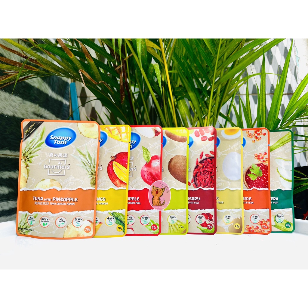 [GÓI 70GR] PATE SNAPPY TOM MIX TRÁI CÂY CHO MÈO