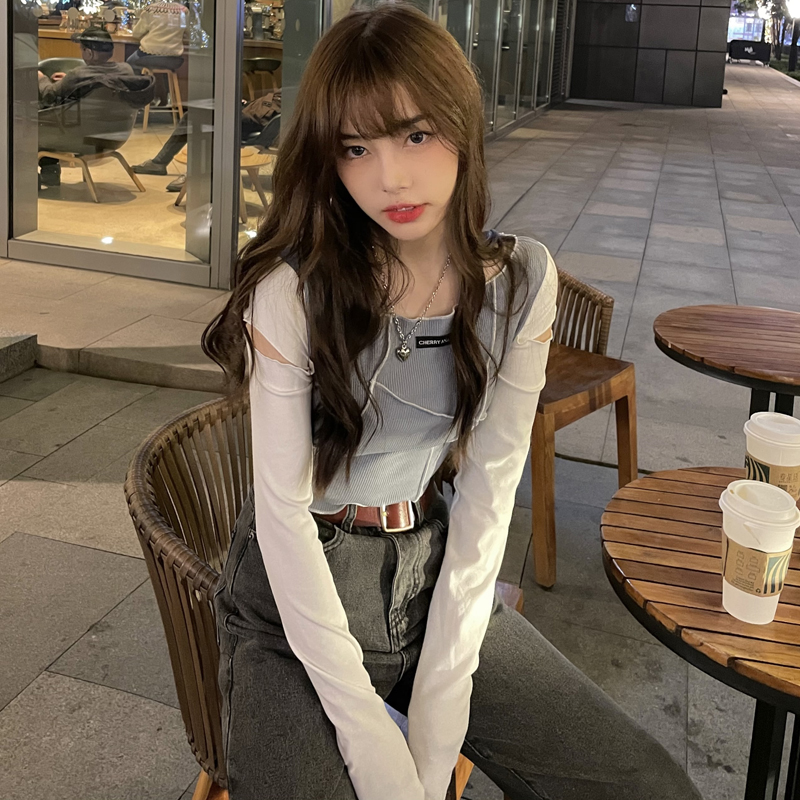 Áo thun tay dài thiết kế cách điệu thời trang cho nữ 41226