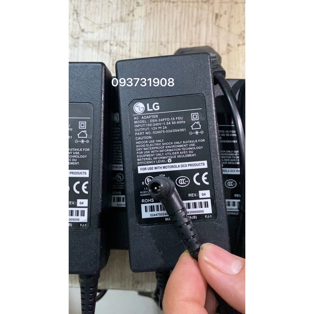 Dây nguồn màn hình LG 12V-2A hàng cao cấp