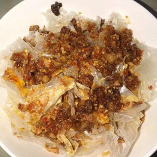 Bánh tráng phơi sương...hành phi... tóp mỡ 🤗🤗
