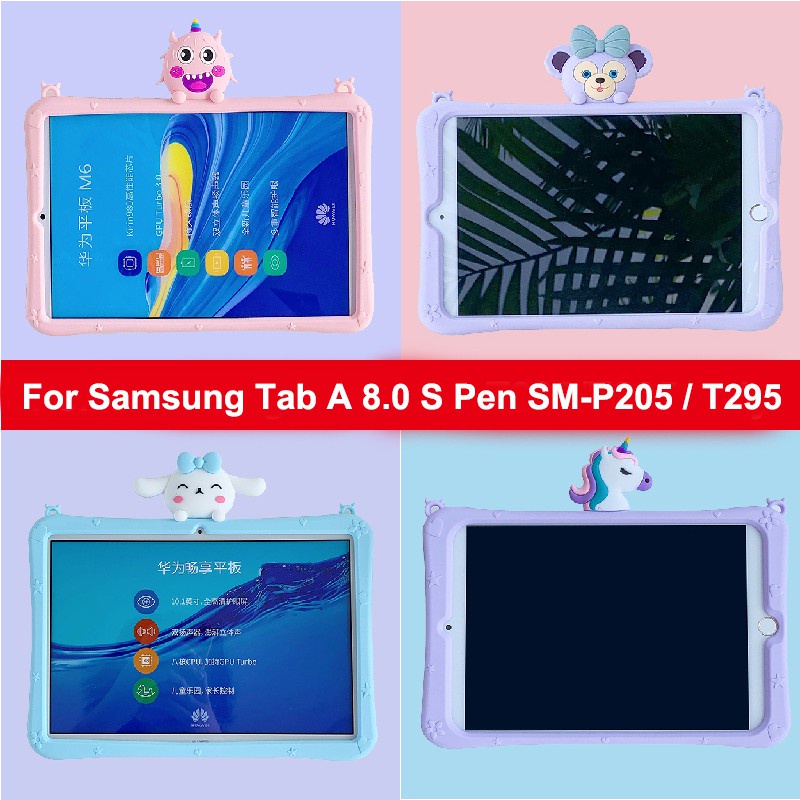 Ốp máy tính bảng silicon mềm chống sốc hình kỳ lân có dây đeo cho Xiaomi pad 5 2021 11 inch Xiaomi pad 5 pro / pad 5 pro 5G